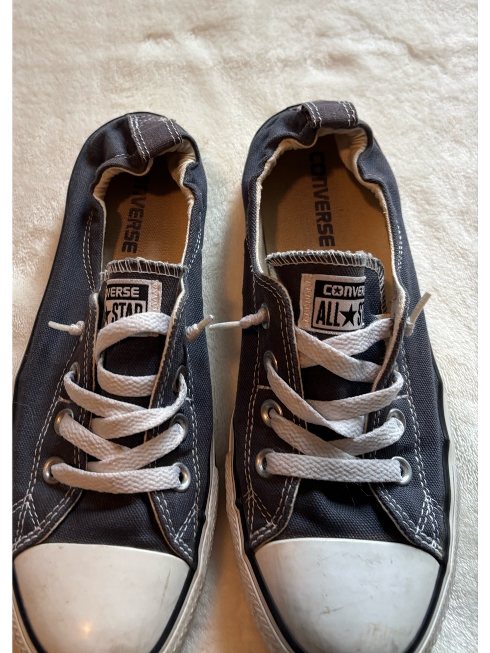 Converse Women’s Navy blue Low Top Sneakers with White Toe